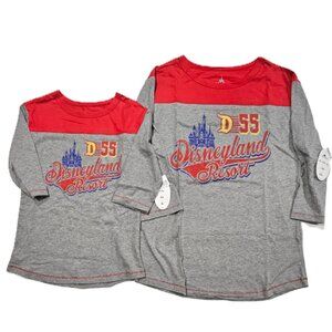 Disney Parks Disneyland Resort Tee 2-Pack NWT – Adult S & XL Gray/Red
